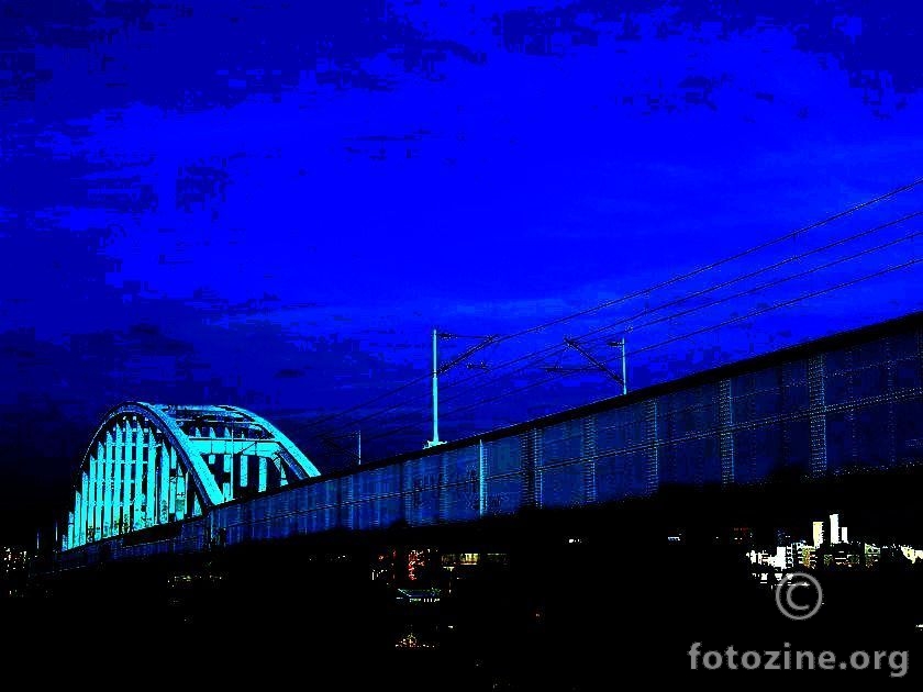Blue bridge in Zg