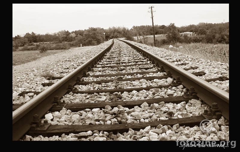 ...follow the railroad...