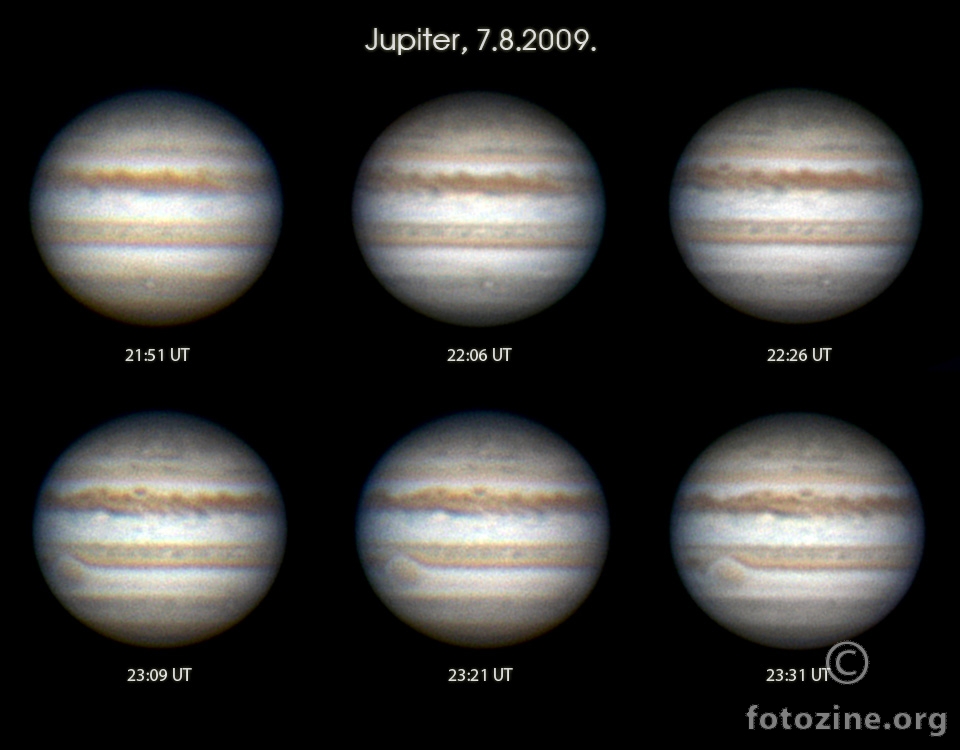 Jupiter, 7.8.2009.
