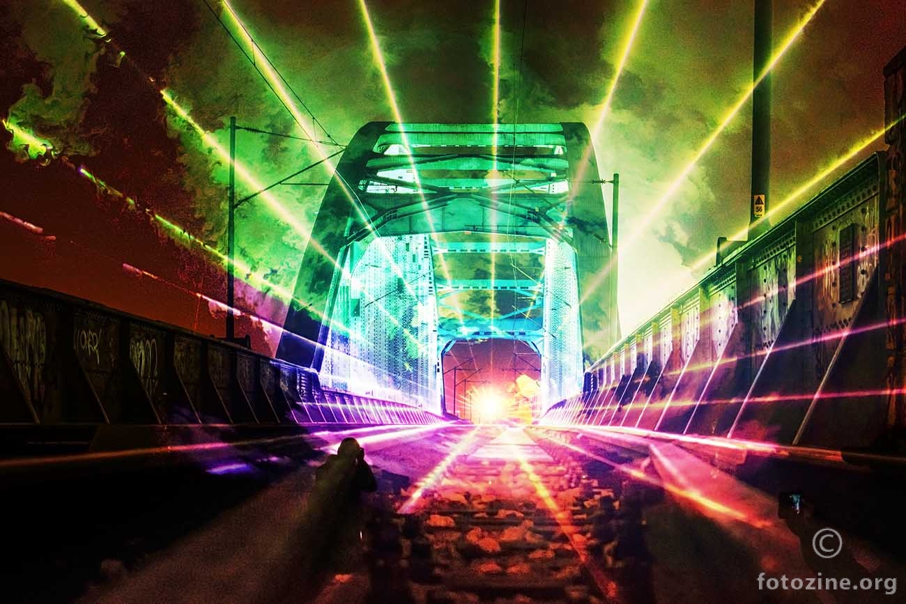 The laser train coming...