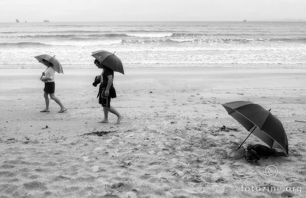 kišni dan na plaži