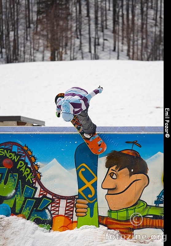 Snowboarding na Platku
