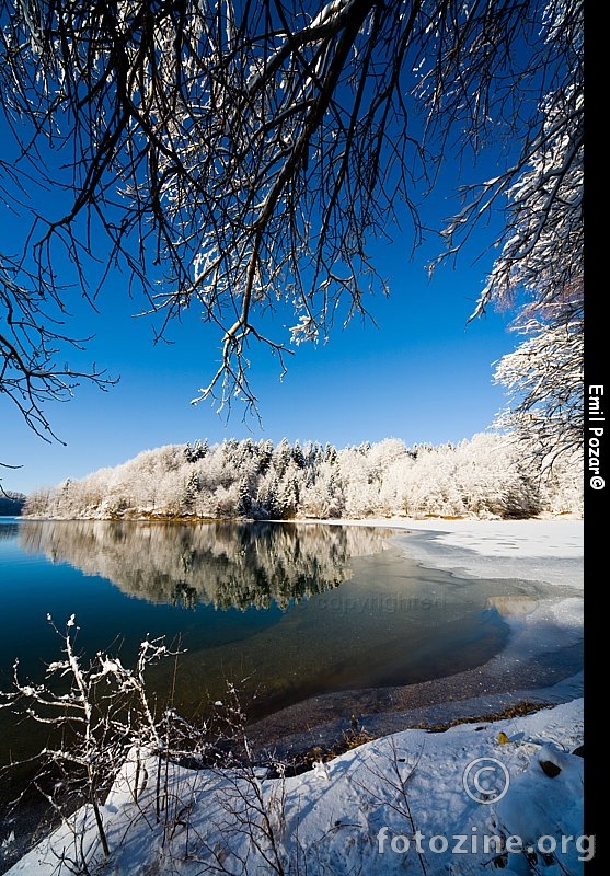 Zima na jezeru Lokve