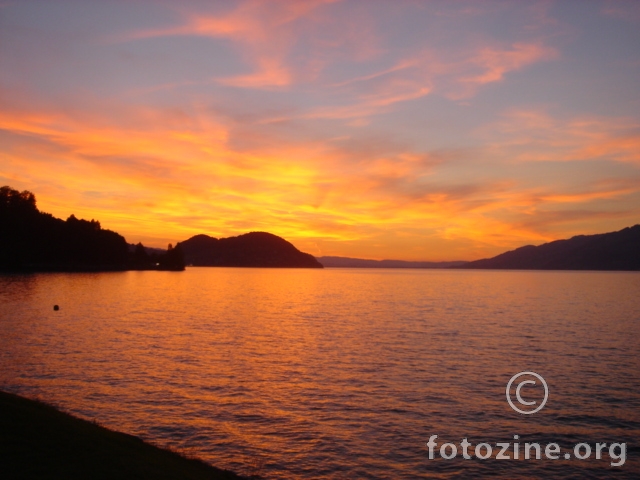 Sunset in Montreux