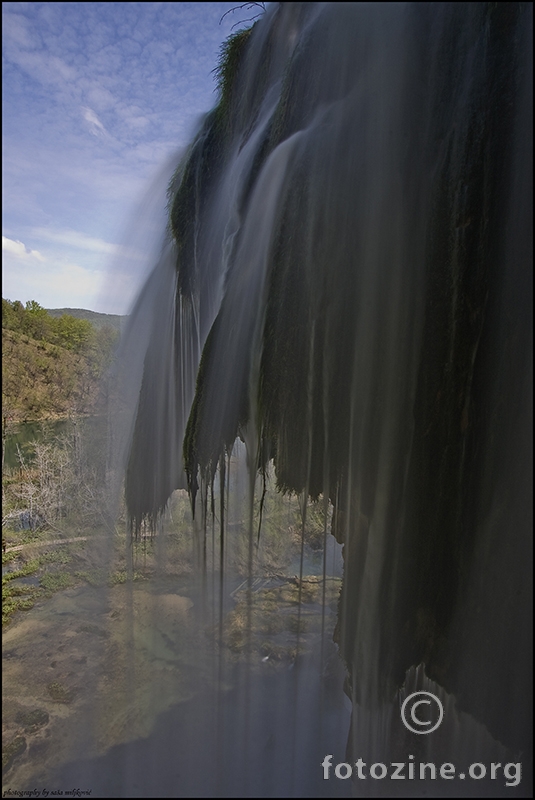 Floating waterfall