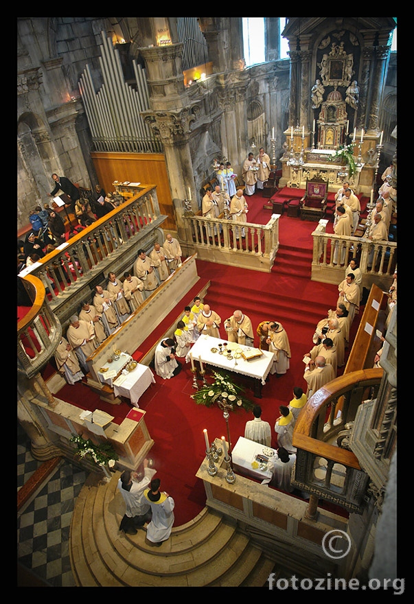 misa u šibenskoj katedrali