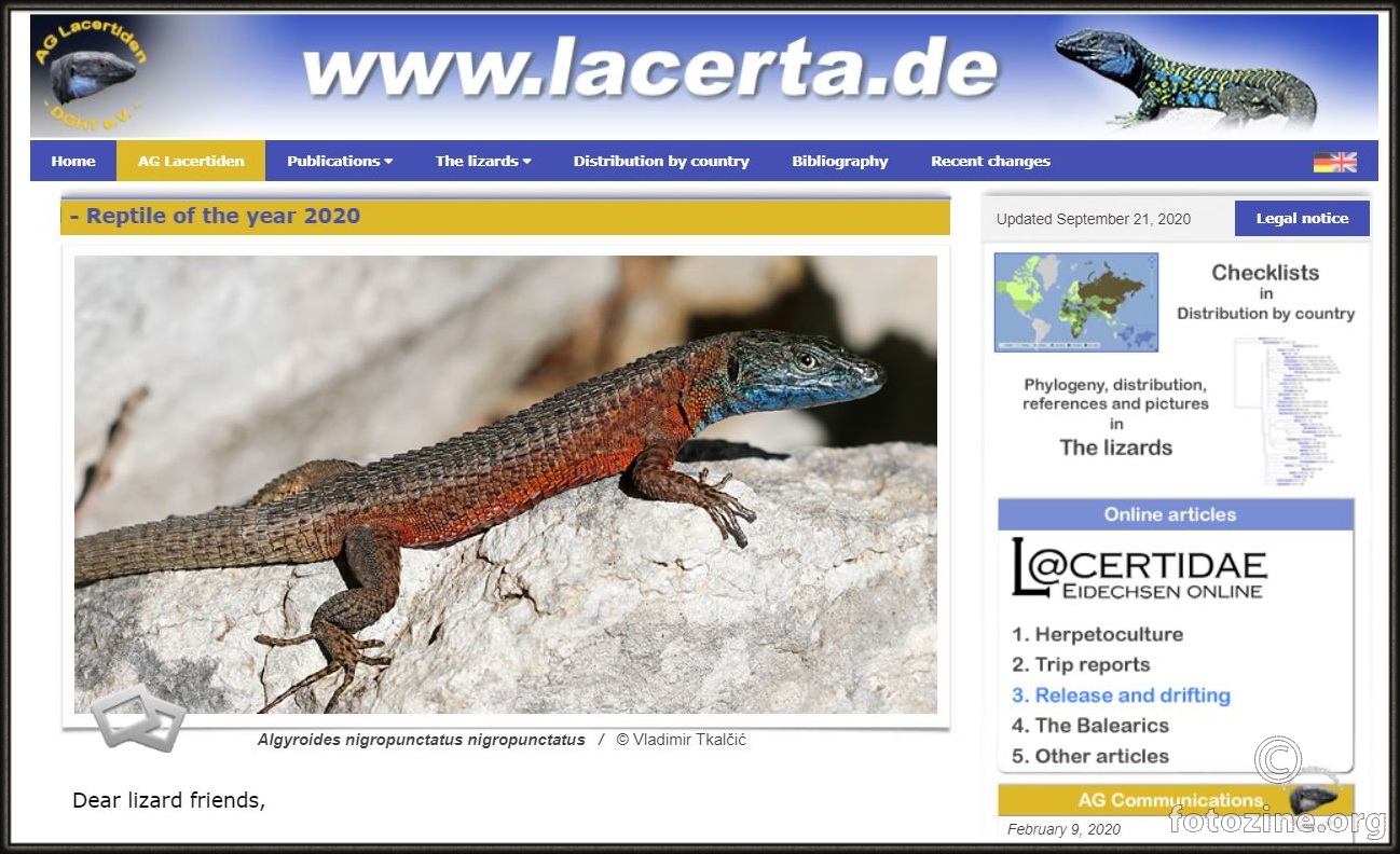 Prestižni njemački Lacerta.de magazin na naslovnici