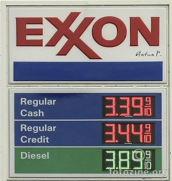 exxon + cash + credit