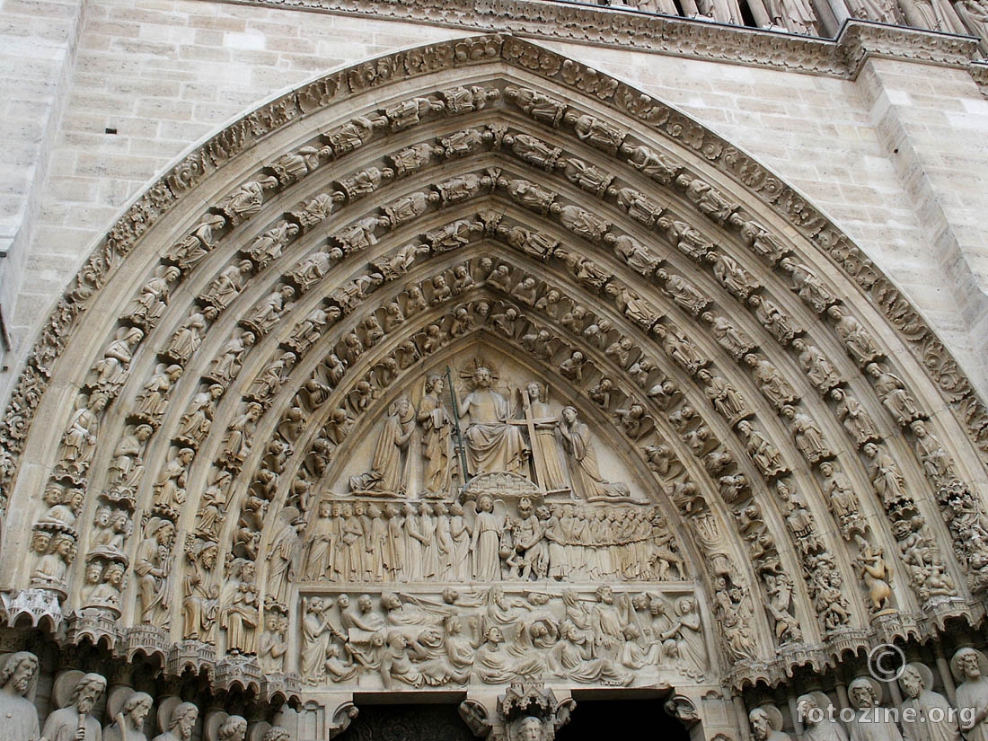 Pariz: Portal katedrale Notre-Dame
