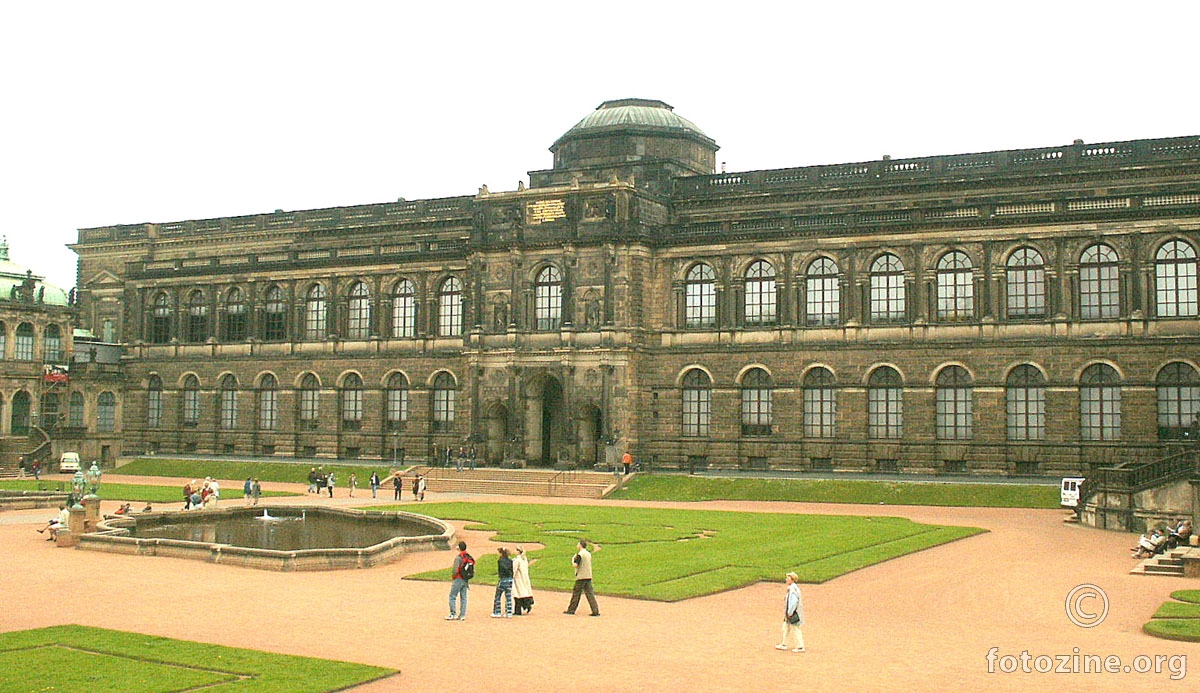 Zwinger, pogled na fasadu muzeja