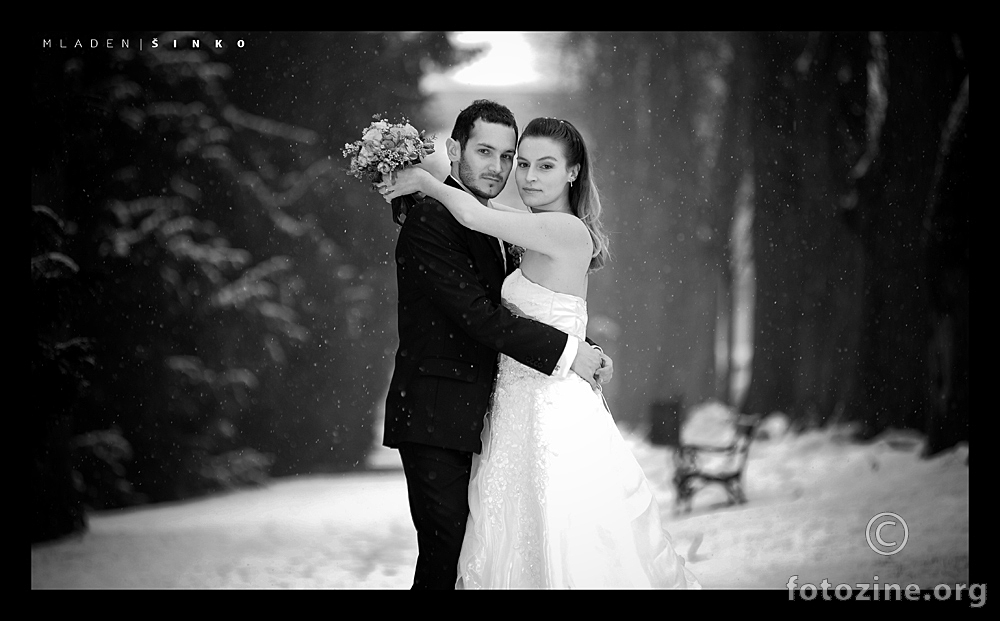snow wedding