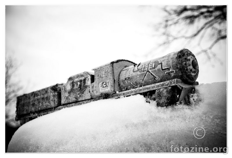 vlak u snijegu