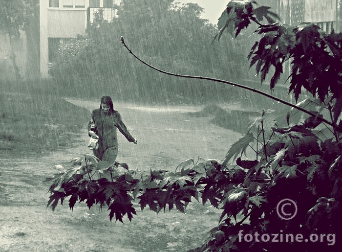 Rainy woman