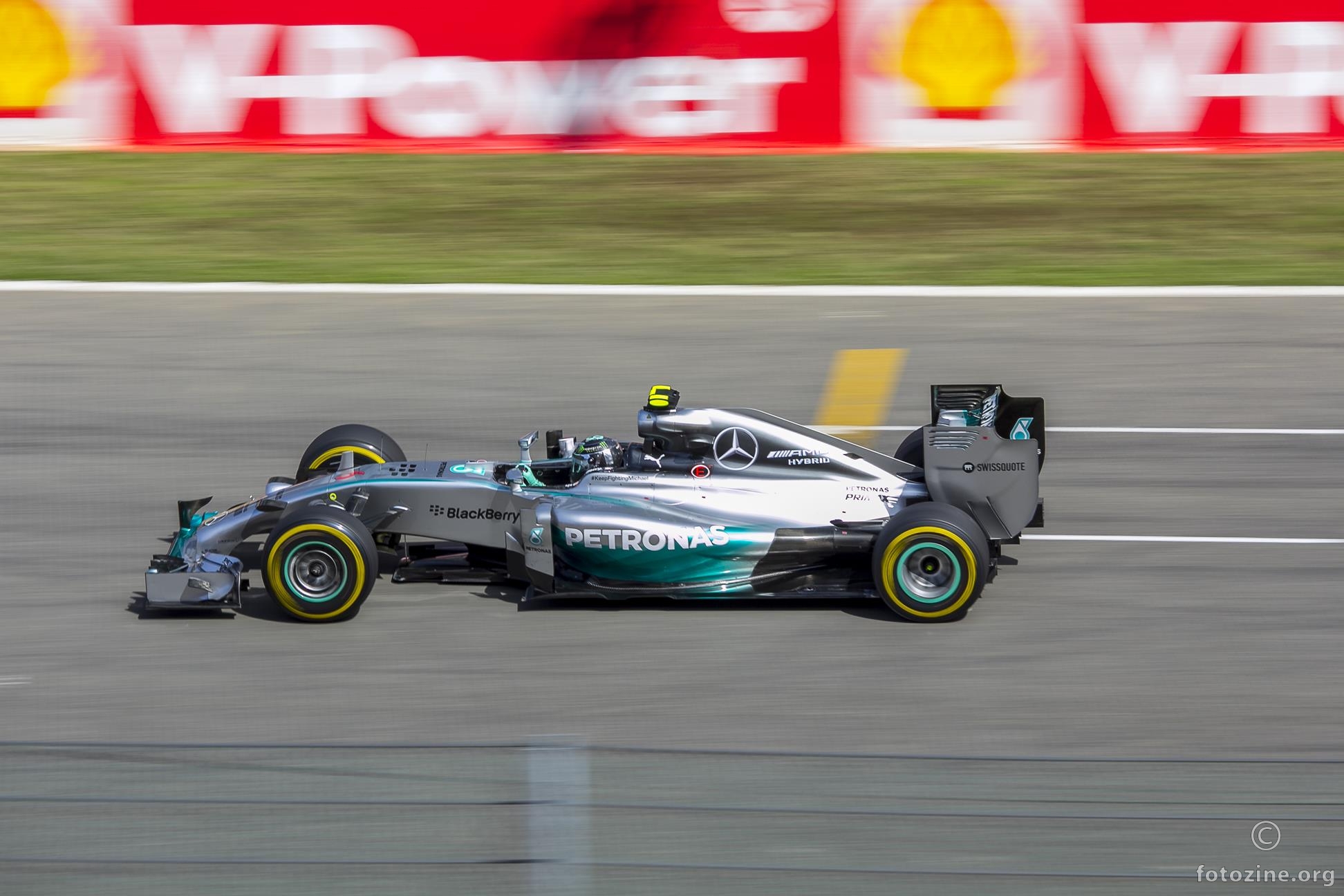 Mercedes on the track