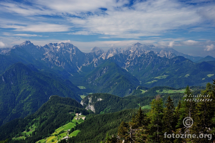 Pogled prema Kamniškim Alpama