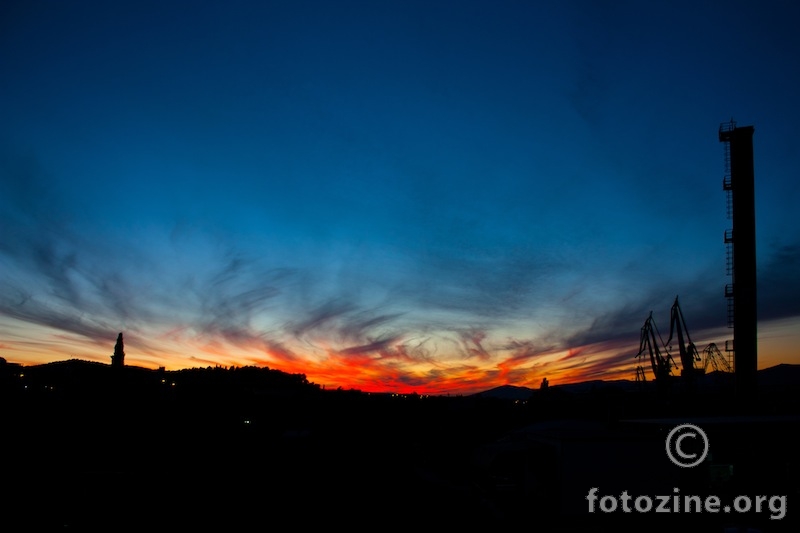 Photo 045 - Zalazak danas iznad Škvera  30.10.2012