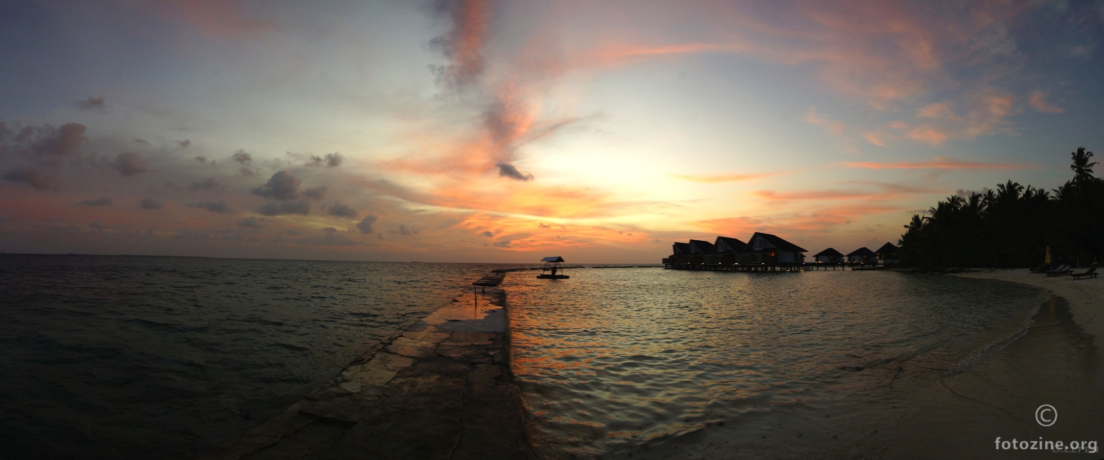 Maledives sunset