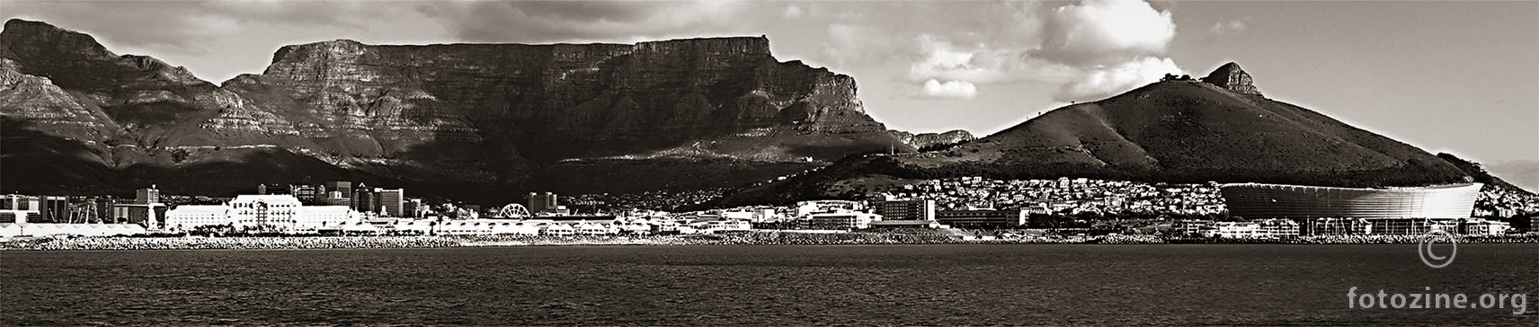 Cape Town Pano BW