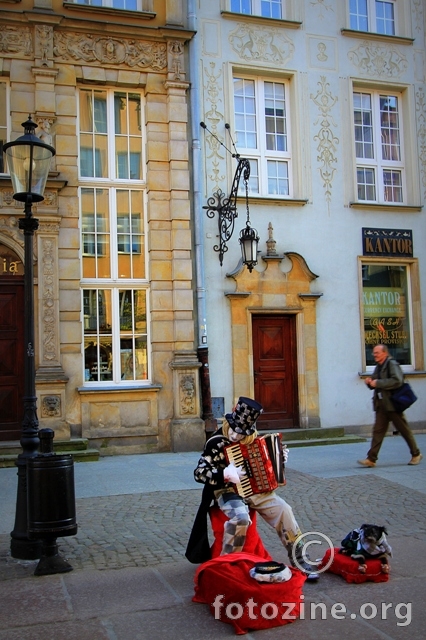 ulični svirač u Gdansku