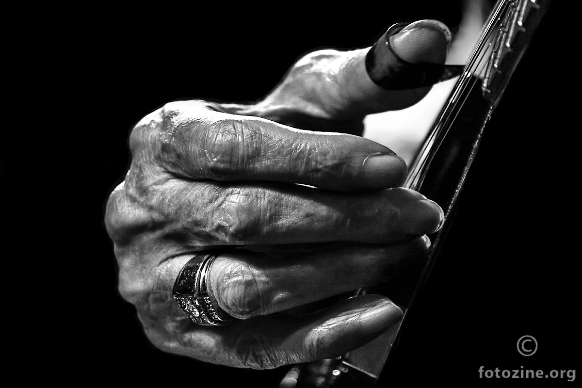 Johnny Winter's hand