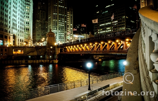 Chicago downtown bridge