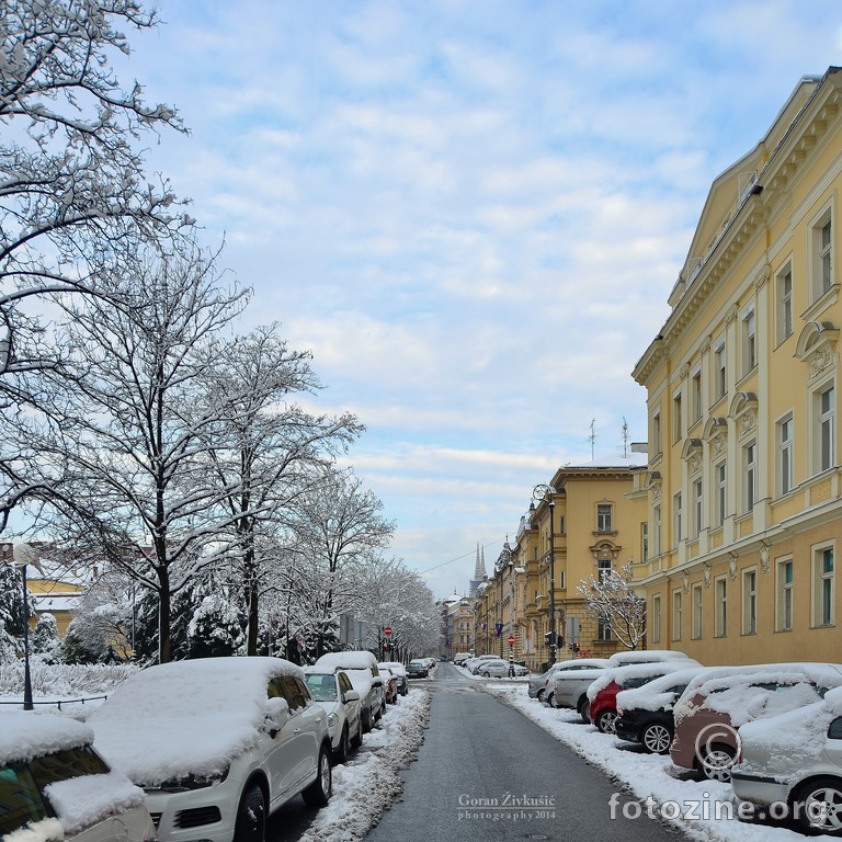zimi ulicama Zagreba