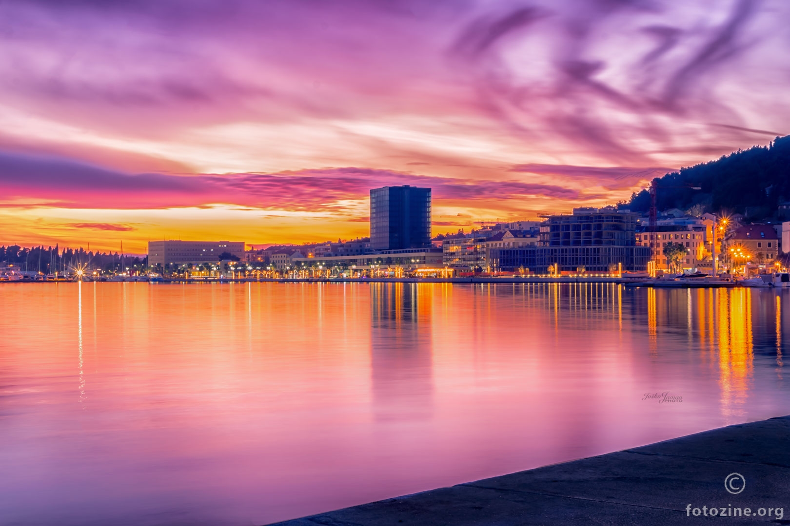 Split sunset