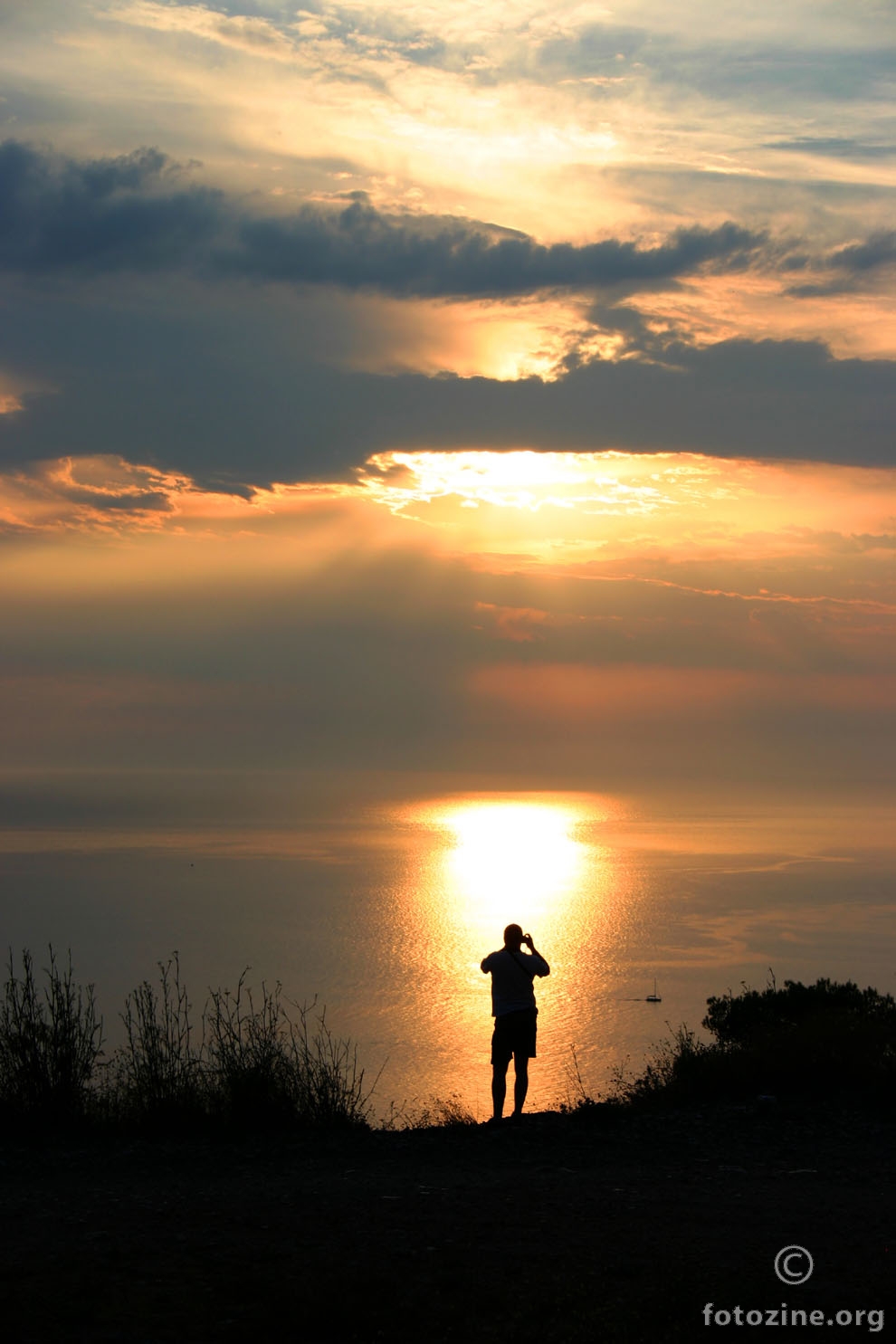 Sunset and the photographer