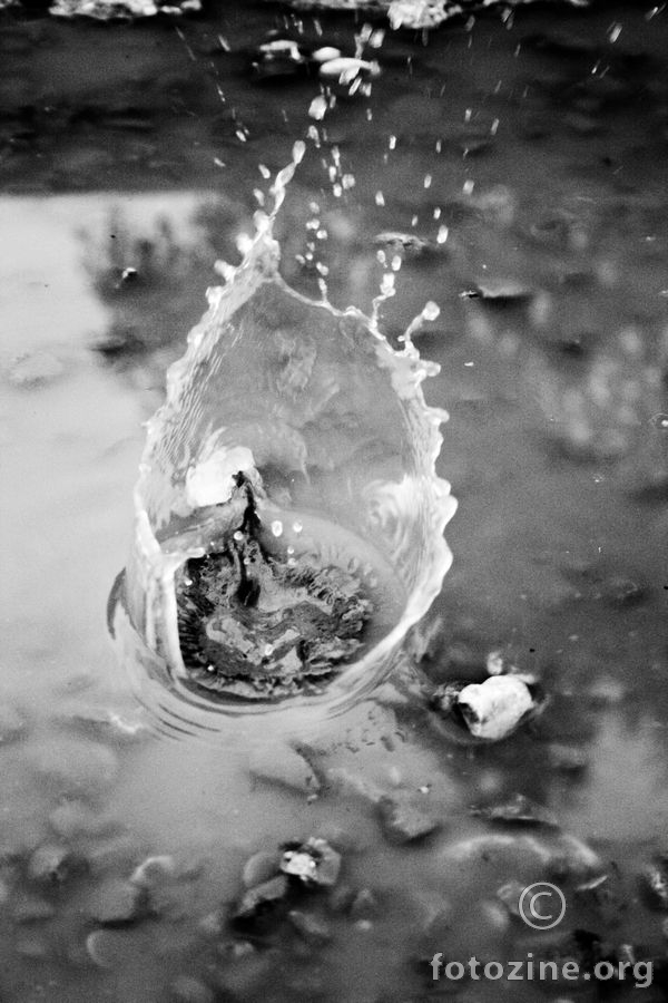 Falling stone