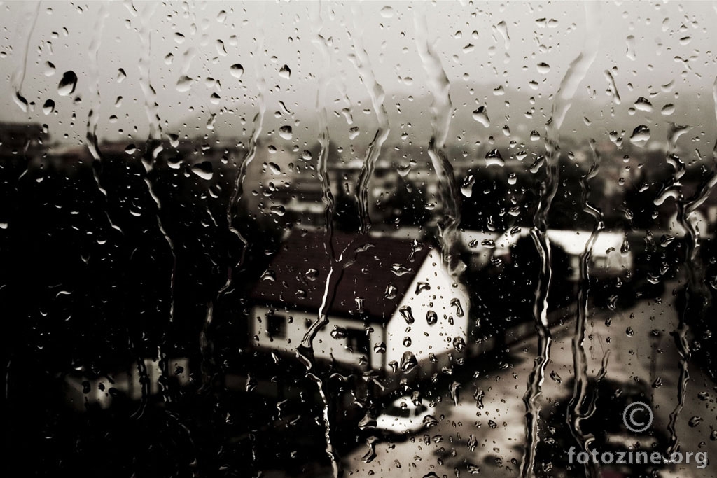 Dark rainy day