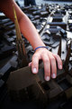 hand from above