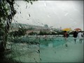 Under the rain…